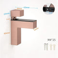 Wall Mount Zinc Alloy Furniture Accessories Cabinet Door clip Glass Door Clamp Frameless Brackets Glass Shelf Holder