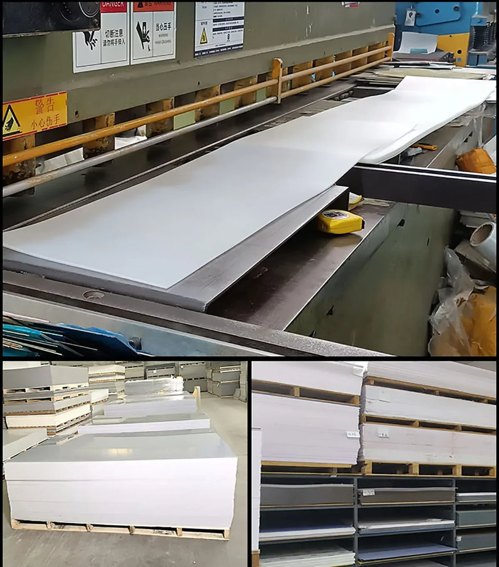 PVC Plastic Sheet Hard Rigid Board White Black Plastic Sheet Model Making Material Handmade Pad Panel Plate Thickness 0.2-2mm