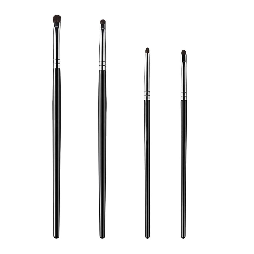 4Pcs Eye Detail Brushes Set, Eyeshadow Brushes, Undereye Smudge Brushes, Soft Eyeliner Brush, Perfect Eye Makeup Tools