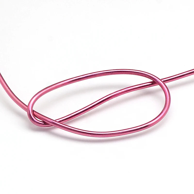 PandaHall 0.6-2.0mm Anodized Aluminum Wire 10 Sizes , Colorful Bendable Craft Wire for Jewelry Making, DIY Model Beading
