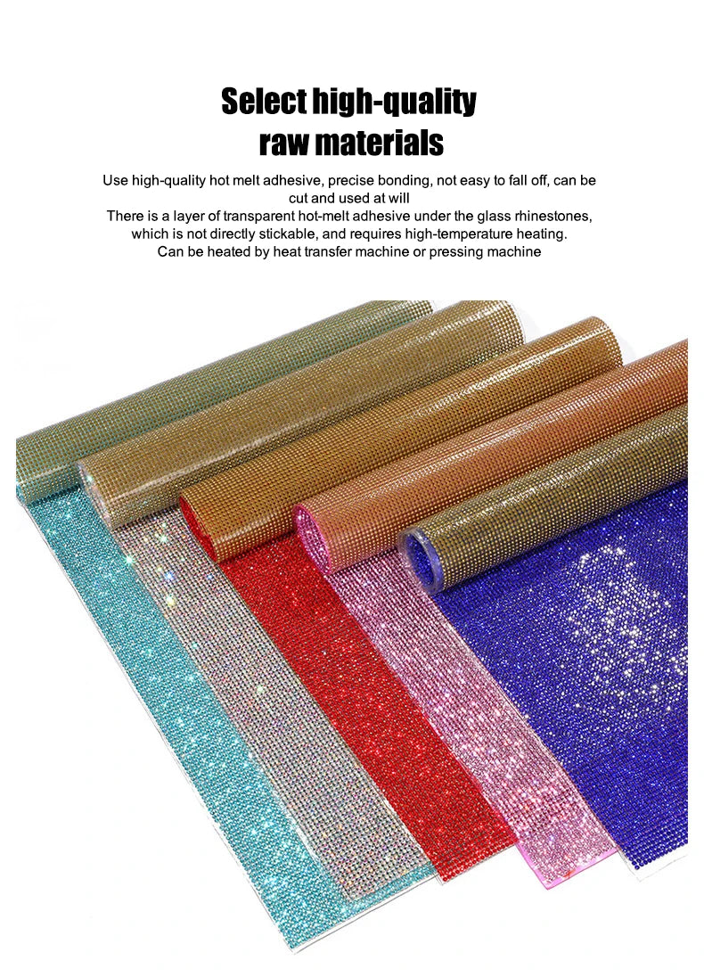 Self-adhesive Rhinestone Jewelry DIY Accessories Phone Case Shiny Diamond Ribbon Wedding Crystal Tape Sticker Car Interior Decor