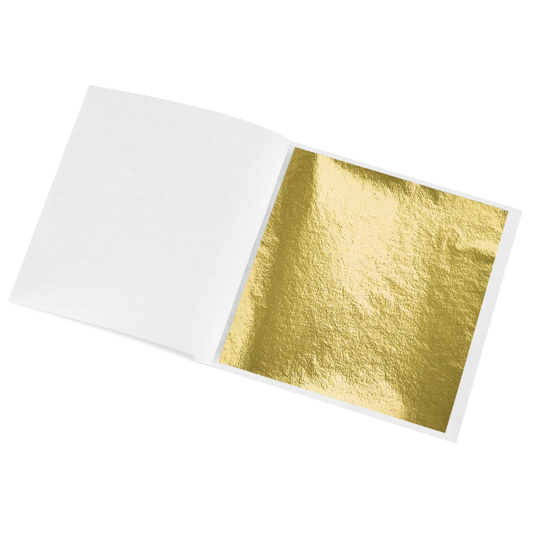 100pcs Imitation Gold Silver Foil Paper Leaf Gilding DIY Art Craft Paper Birthday Party Wedding Cake Dessert Decorations