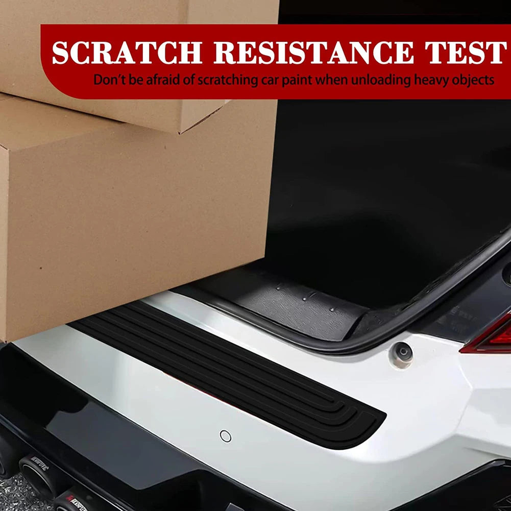 Universal Car Trunk Door Guard Strips Sill Plate Protector Rear Bumper Guard Rubber Mouldings Pad Trim Cover Strip Car Styling
