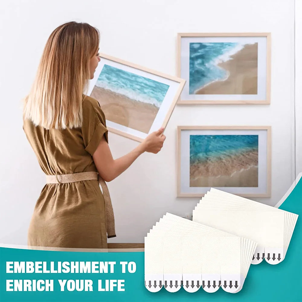 Double Sided Tape Sticker Wall 10/20PCS Sets Damage Free Picture&Frame Hanging Strips Waterproof Self Adhesive Hooks Accessories
