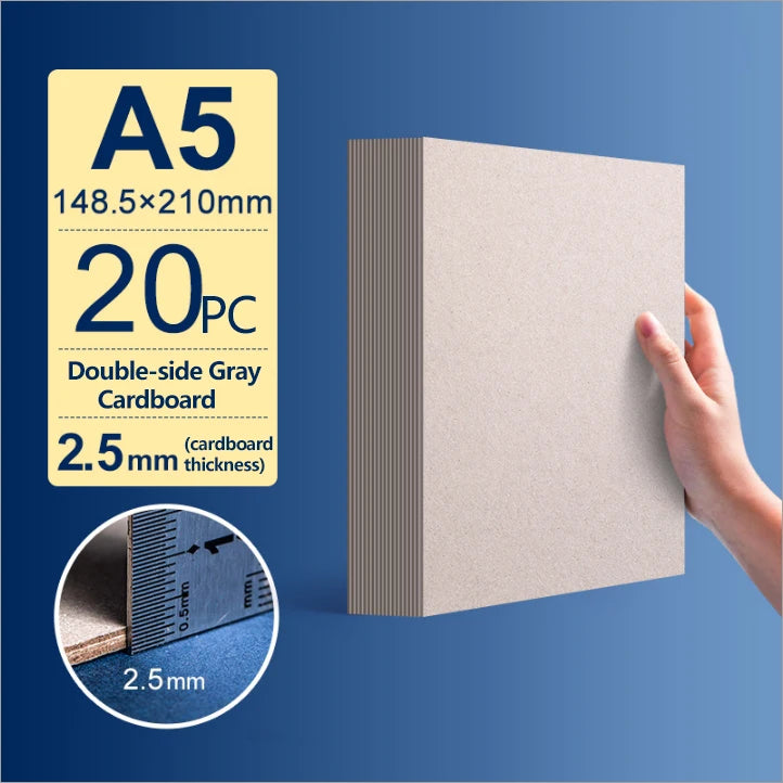 A4/A5 White Thicked Kraft Paper Hard Cardboard Diy Handmake Card Making Craft Paper Chipboard Backing Board 1/1.5/2/2.5-3mm