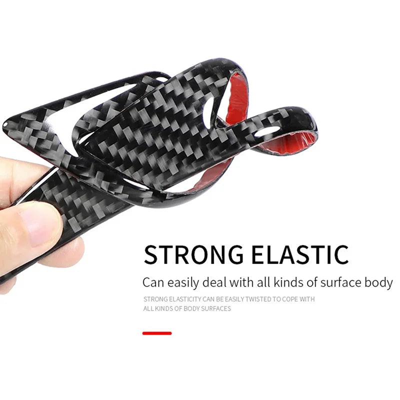 Fender Stripe Car Wheel Eyebrow Protector Lip Wheel-arch Trim Arch Extender Decorative Scratch Proof Carbon Fiber Sticker