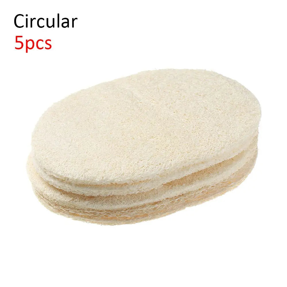 1/5pcs Double-sided Cleaning Reusable Non-stick Oil Pot Bowl Brush Dish Washing Cloth Cleaning Sponge Microfibre Sponge