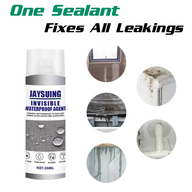 Super Strong Bonding Spray Anti-Leaking Sealant Agent Multi-use Invisible Waterproofing Agent Leak Trapping Repair Glue 30ml