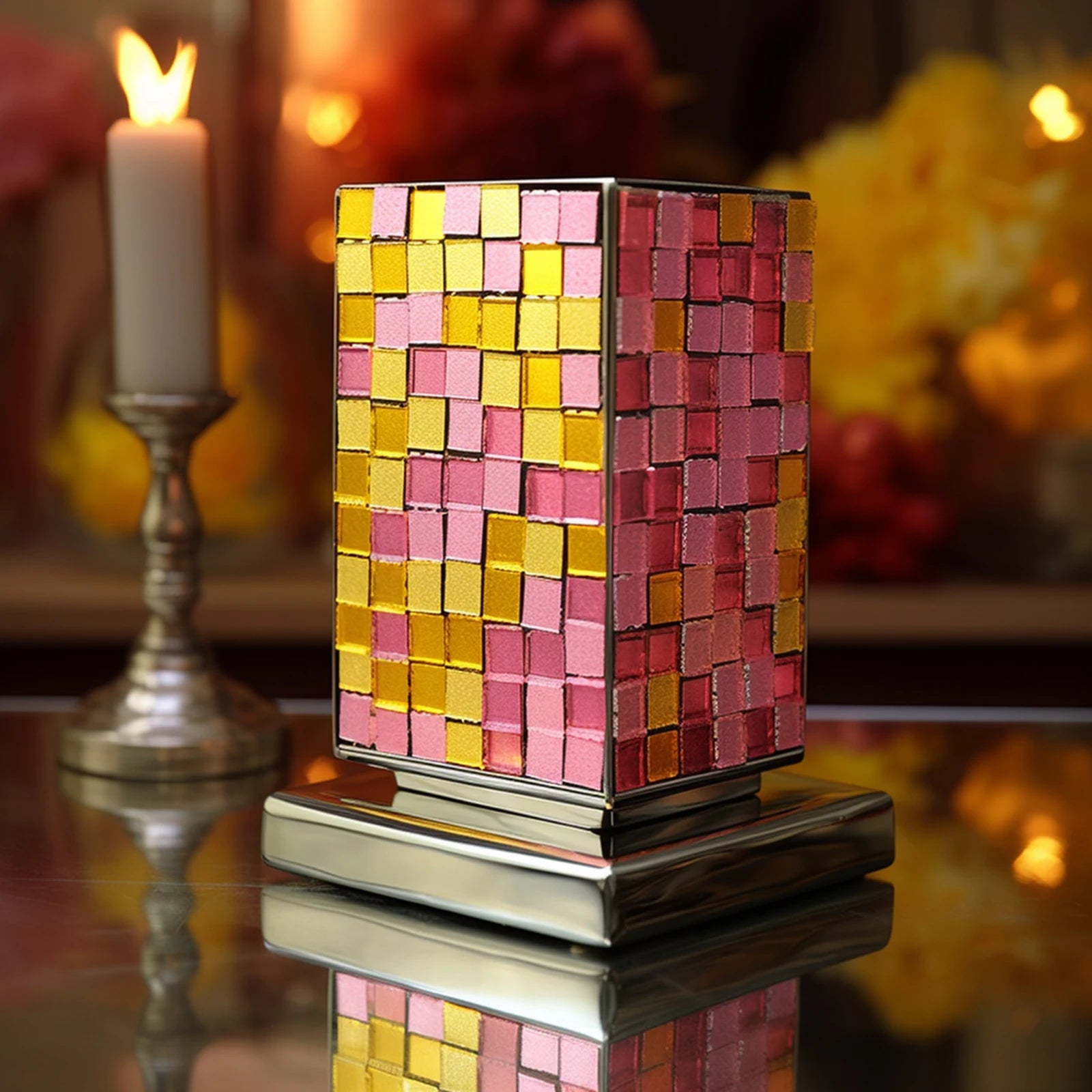 4x60cm Self-Adhesive Real Glass Craft Stickers Reflective Glass Tape Mirror Mosaic Tiles For Making DIY Hand Crafts Home Decor
