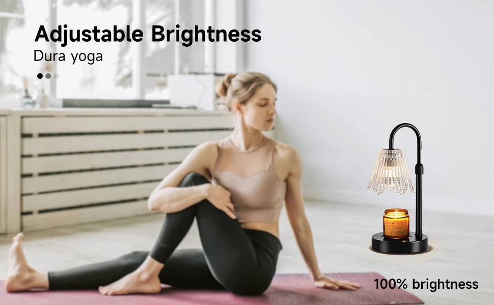 Retro Candle Heating Lamp - Smart Dimming Timer Aromatherapy Wax Heater, Safe and Energy-Saving Wax Melting Lamp, Suitable for V