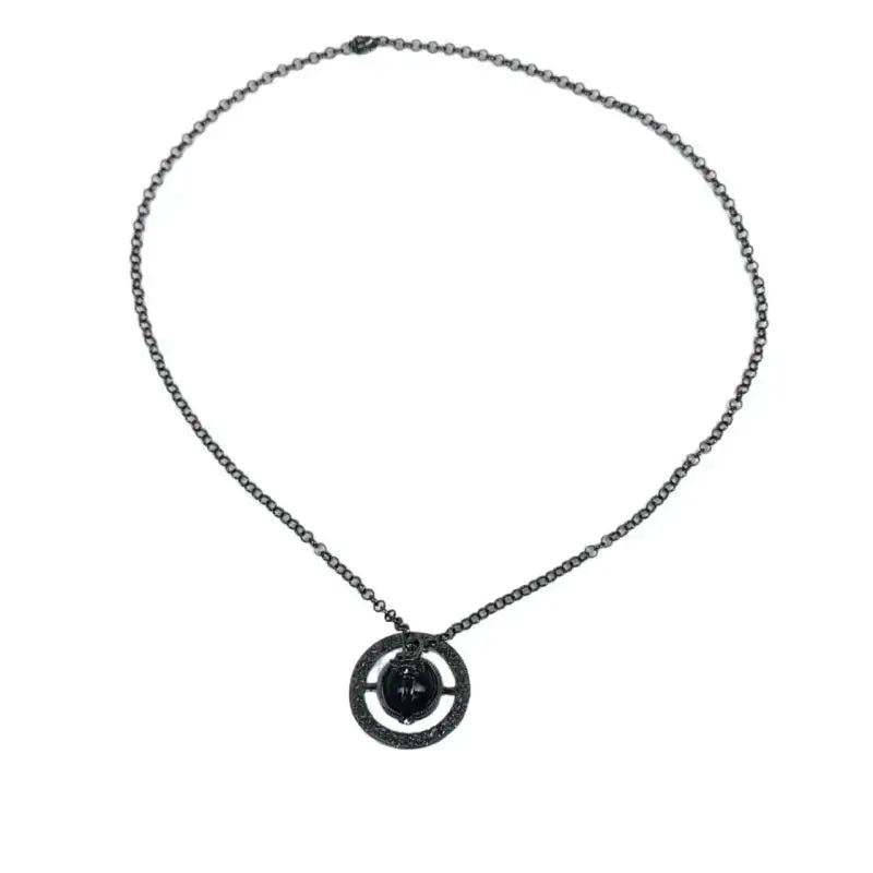 3D Black Saturn Waist Chain | Light Luxury Body Jewelry for Women's Waist Decor