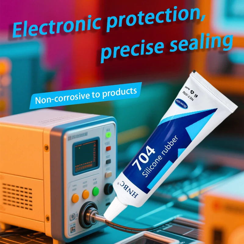120ml 704 Fixed High Temperature Resistant Silicone Rubber Insulated Sealing Glue Waterproof Silicone Thermal Conductive