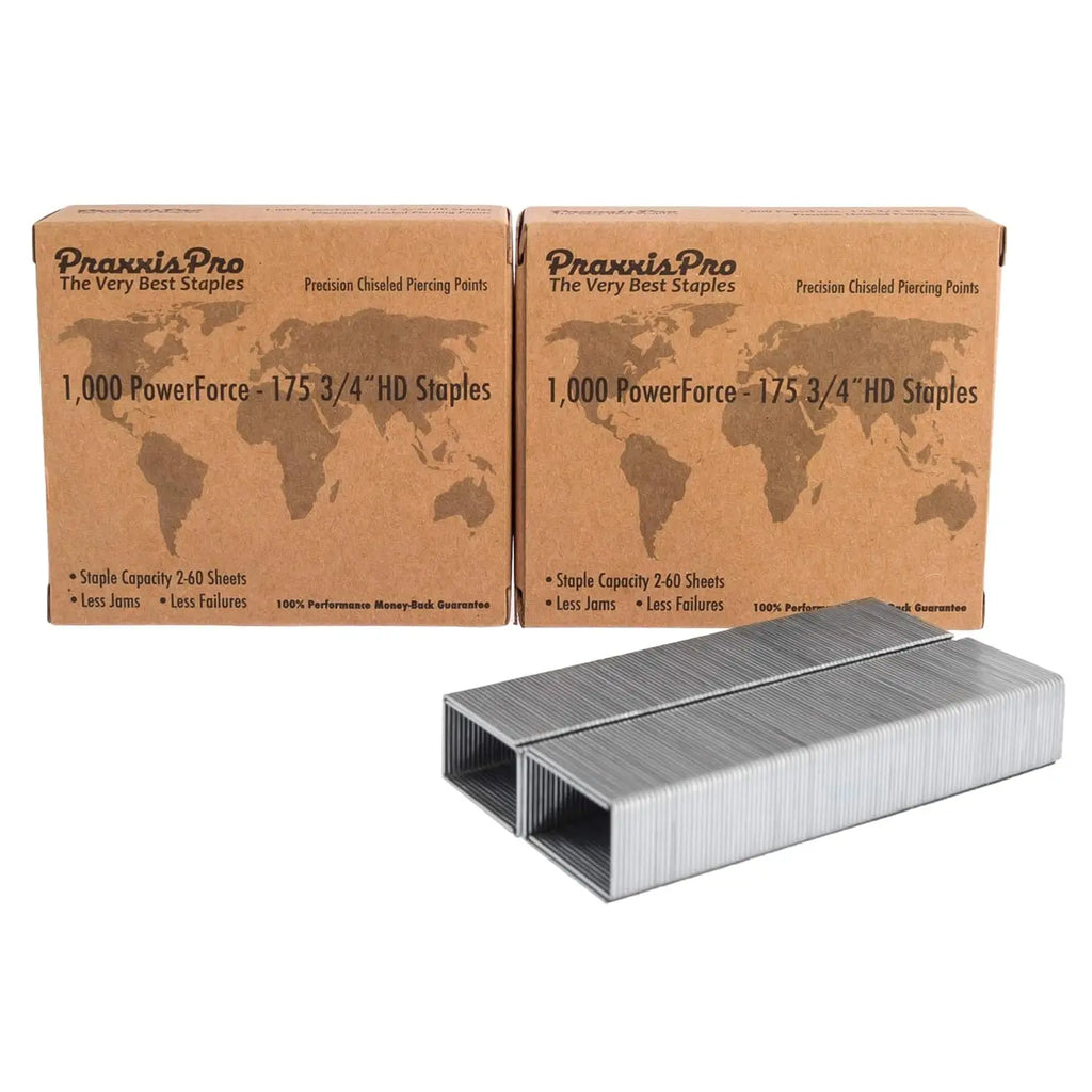 Heavy Duty Staples Refill, 3/4" Leg Length, Chisel-Point, Compatible with Most Heavy Duty Staplers - 2000 Count