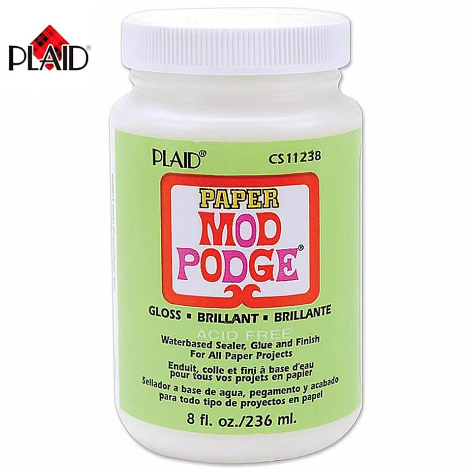 236/473ml Mod Podge American original Transparent paper with acid-free matte high gloss specimen repair flower glue mod podge
