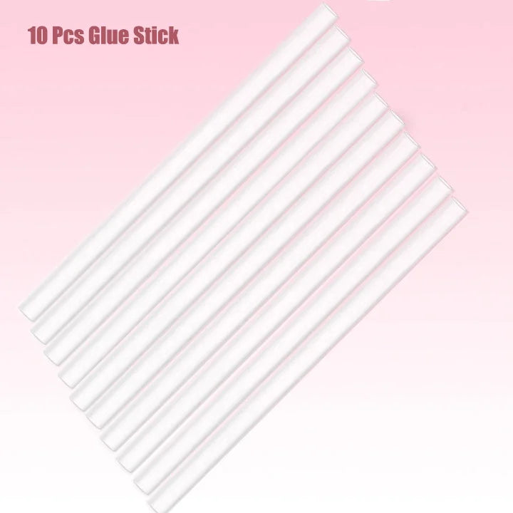 70W Hot Melt Glue Gun with 2/5/10/20 Pcs 7mm Premium Glue Sticks Industrial Guns Heat Temperature Thermo Electric Repair Tool