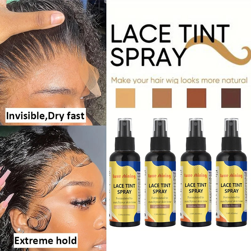 100ml Lace Melting Spray And Holding Spray,Extreme Hold Melting Spray For Lace Wigs,Glueless,Wig Melting Spray & Hair Adhesive