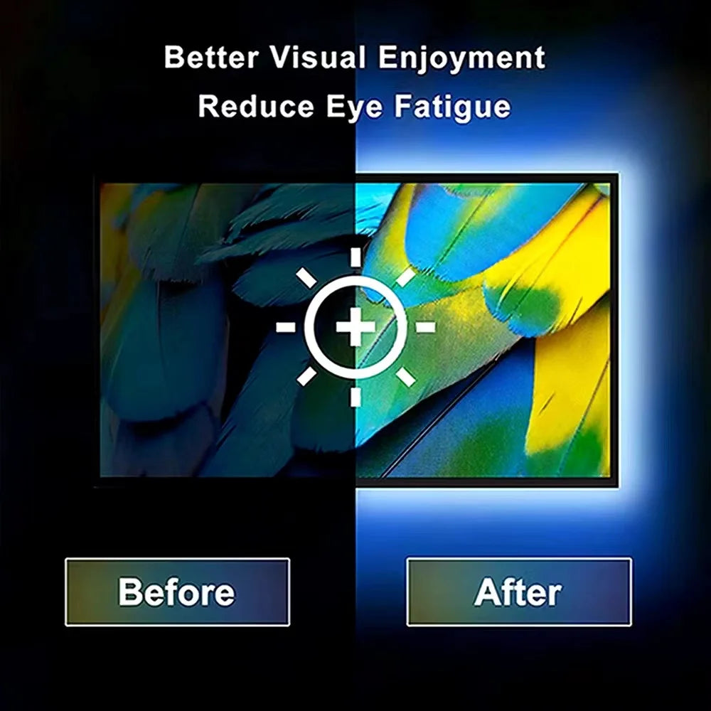 4-16ft Led Lights For Bedroom, LED Strip Lights With Remote Control RGB LED Strip, LED Lights For Room Home Party