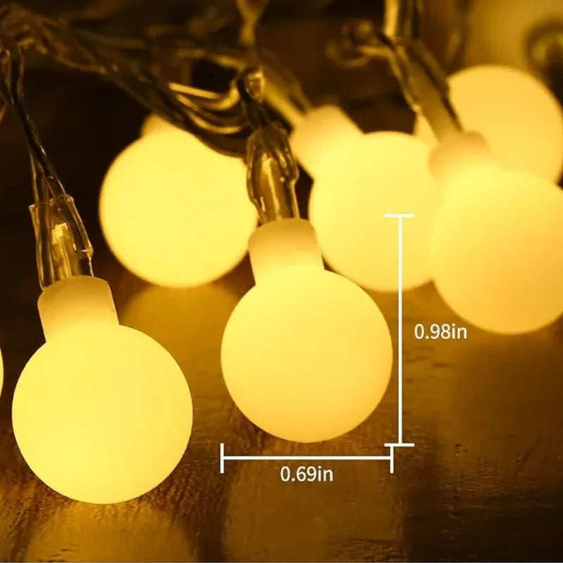 3M  LED String Lights, Battery Operated Fairy Lights for Christmas Party Wedding Home Decoration, Warm White