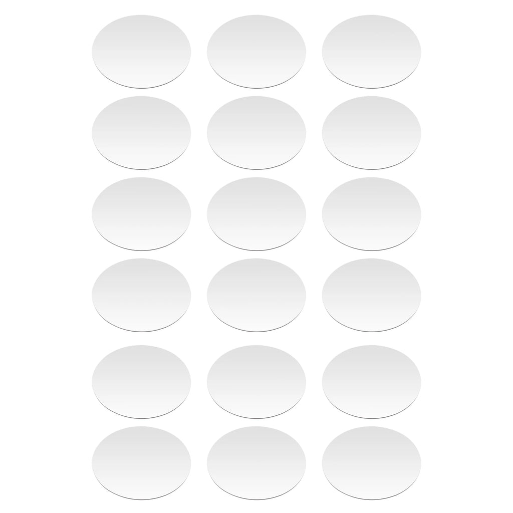 18PCS 6 In Round Mirror Tray Set, Acrylic Mirror Plate, Polished Circle Centerpiece, Table Decor, Decorative Mirror Coaster