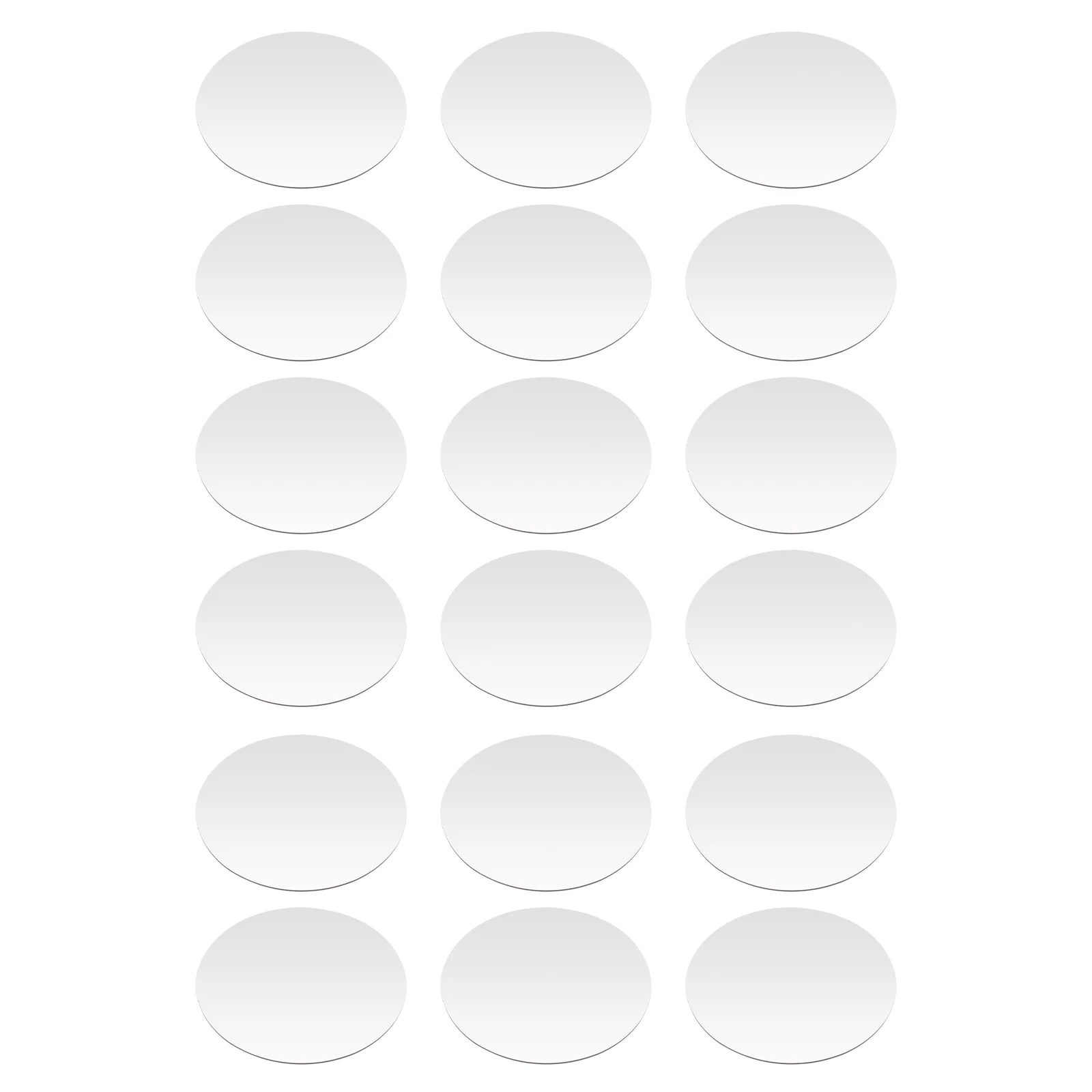 18PCS 6 In Round Mirror Tray Set, Acrylic Mirror Plate, Polished Circle Centerpiece, Table Decor, Decorative Mirror Coaster