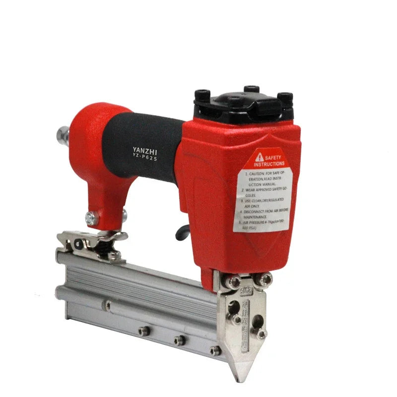 1Pc Pneumatic Staple Gun, 0.63mm Professional Heavy-Duty Finish Nailer Stapler for Wood, Upholstery, Carpet, Wire Fencing