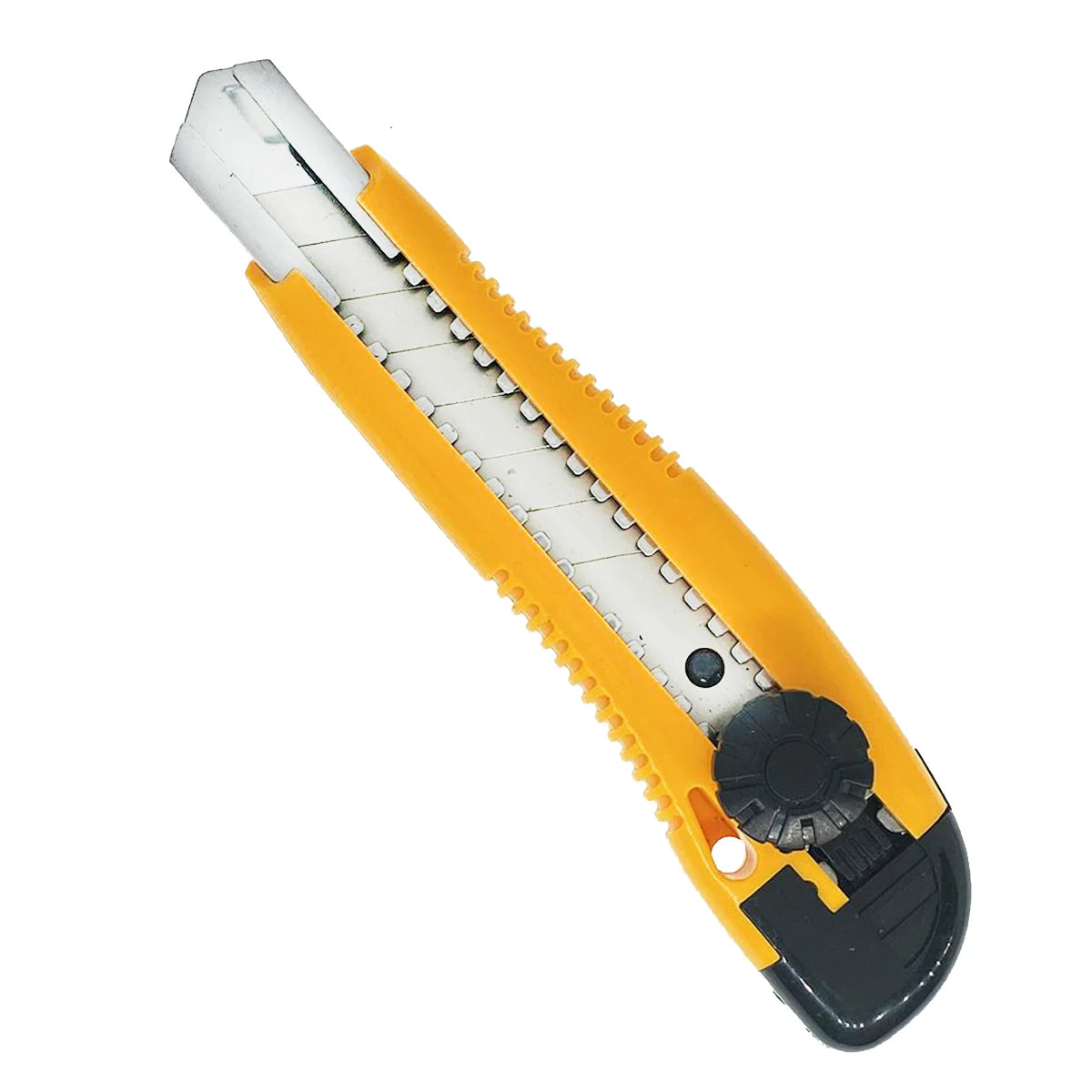 Plastic Utility Knife Stainless Steel Slot 18mm Snap off Blade Retractable Box Cutter Opener RX32144 Trimming Knife Factory Sell