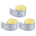 3pcs Self Adhesive Measuring Tape 12 Inch English Reading Waterproof Dustproof Wear-Resistant Peel and Stick Tape Measure