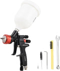 HVLP Air Spray Gun with 1.3mm Nozzle, 600cc Plastic Cup for Auto Paint, Primer, Top Coat