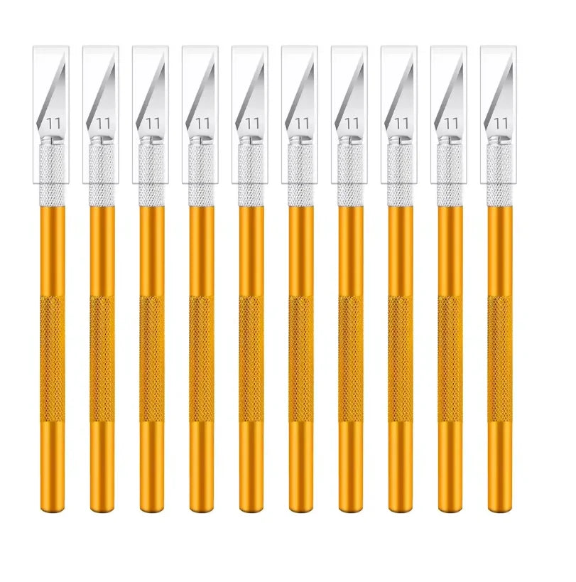 Sharp Exacto Knife Set Exacto Knife Colorful Craft Knife Kit, Precision Hobby Knife for DIY, Art, Cutting, Carving,10PCS