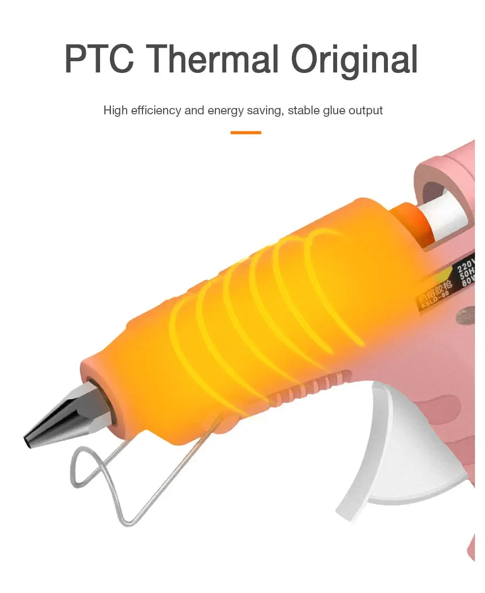 YLONGDAO 50/70W Hot Melt Glue Gun with 7mm Glue Sticks Mini Industrial Guns Heat Temperature Thermo Electric Repair Tool