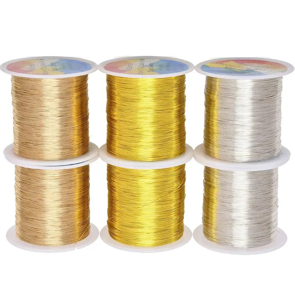 100m/328ft Fadeless Copper Clad Steel Wire Bendable Metal Sculpting Wire for Craft Floral Jewelry Making 0.3/0.4mm 2030