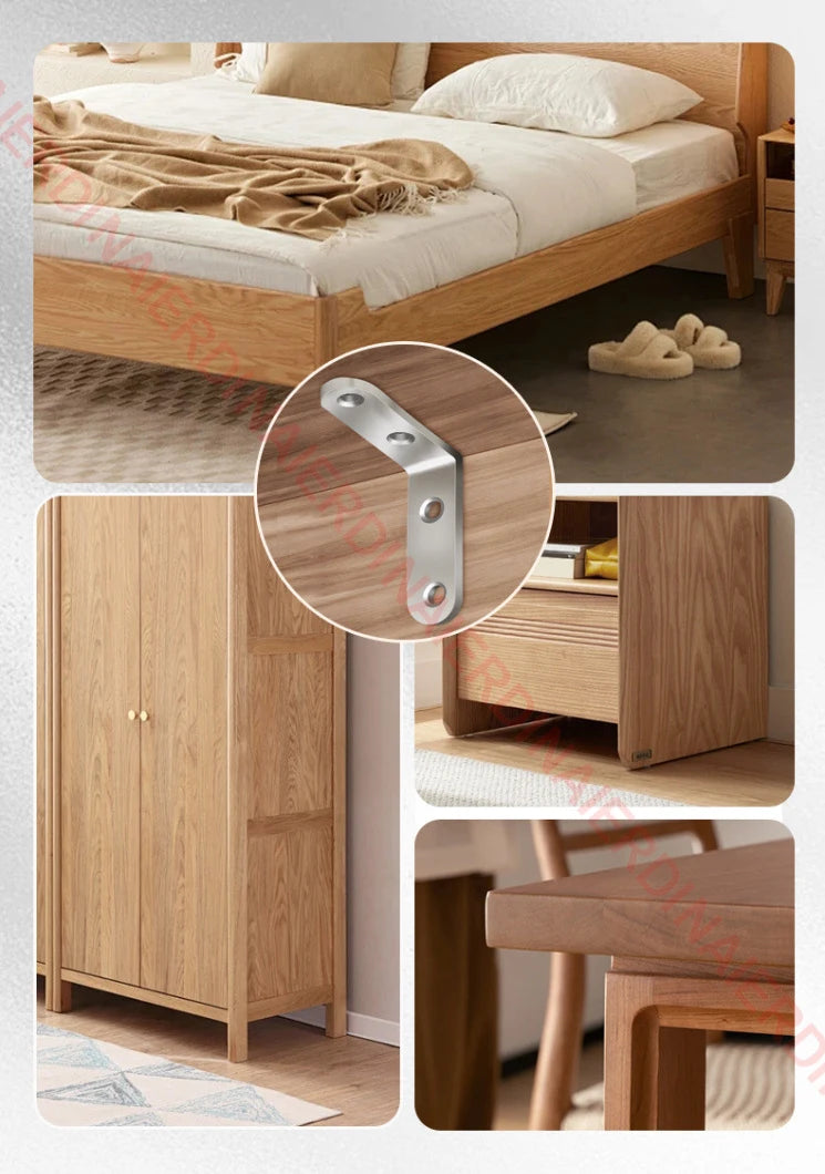 NAIERDI 10 Pack Corner Brace Stainless Steel 90 Degree Angle Corner Brackets L Bracket Firmware for Wooden Shelves,Chairs,Tables