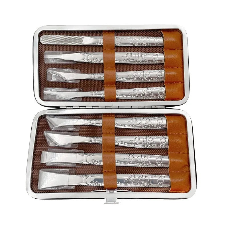 Leather Craft Knife 1 Set of 8 PCS Leather Cutting Tool Leather Craft Skiving Sharp Handle Knife Leather Craft Handwork DIY Tool