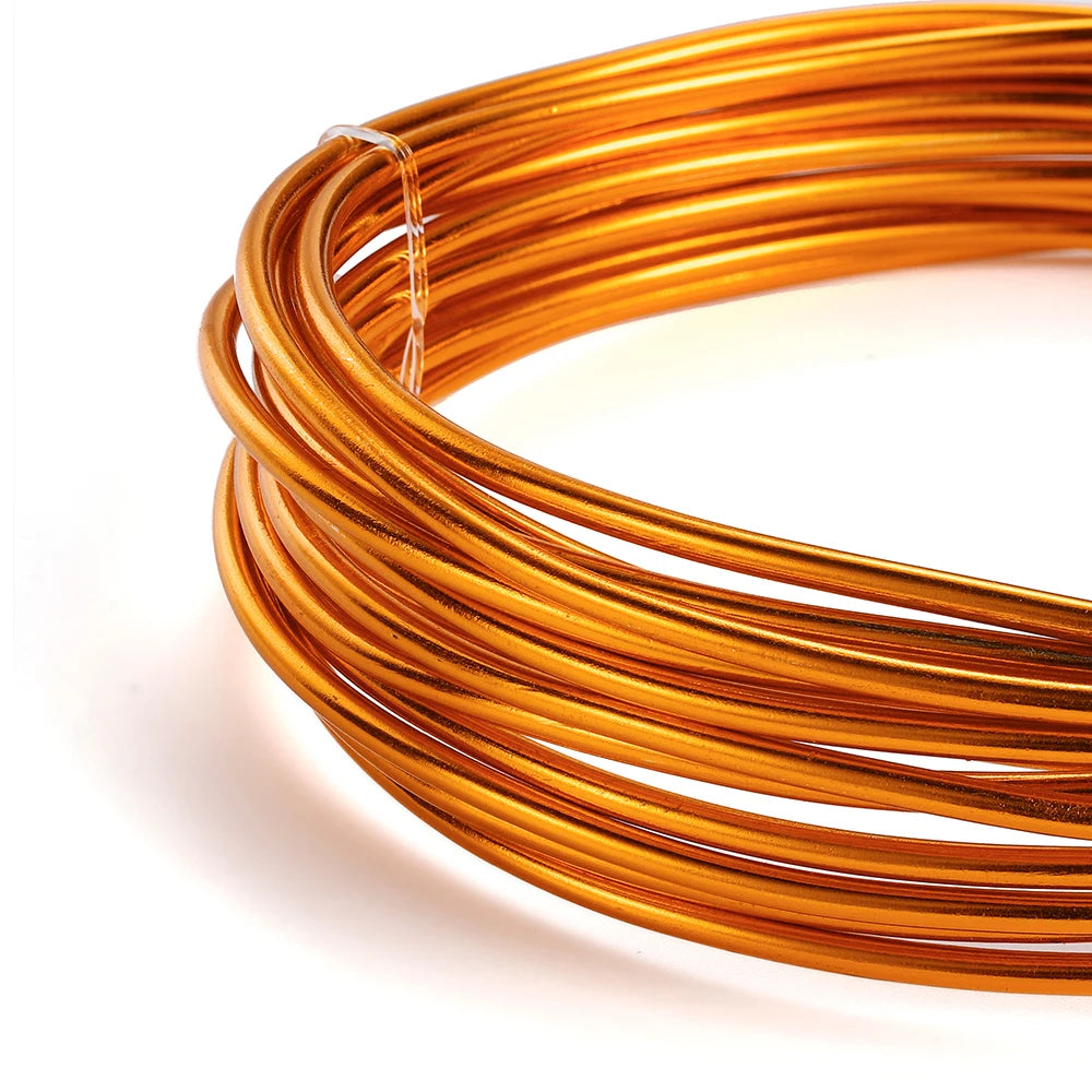 0.6-3mm Anadized Round Aluminum Wire 2-10 Meters Versatile Painted Aluminium Metal Wire For DIY Jewelry Making Accessories