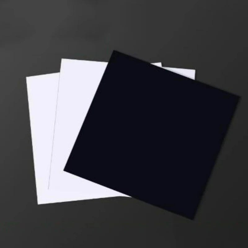 1-30pcs White/Black PVC Plastic Sheet Hard Board Model Making Material Handmade Pad Panel Plate Thickness 0.2mm-1mm