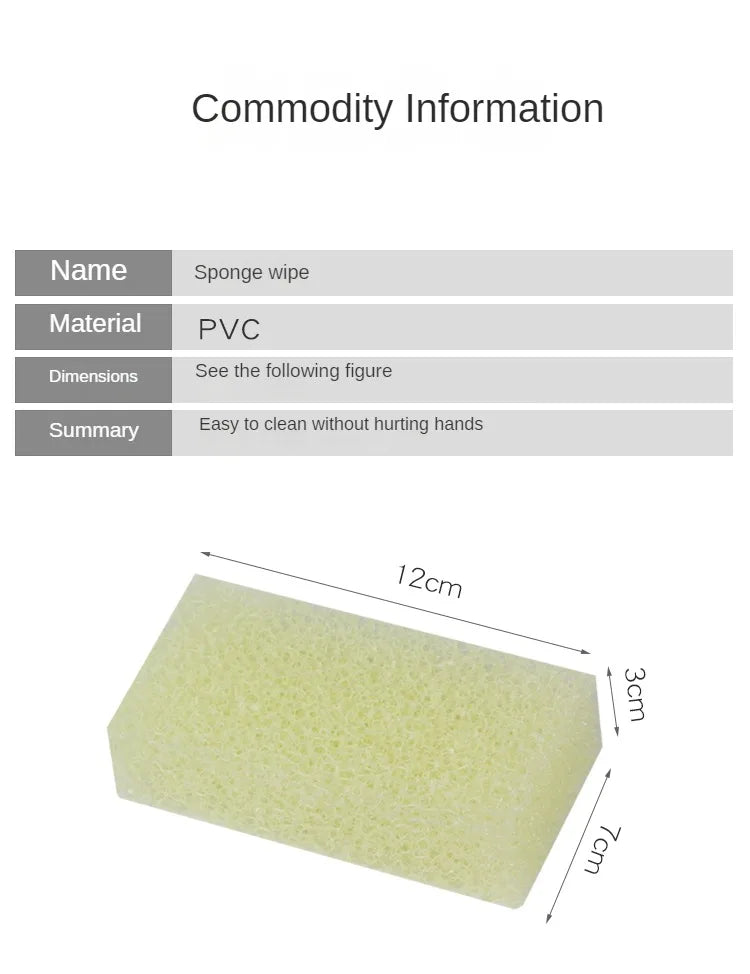 Dishwashing Sponge Thickened Scouring Pad Pot Brush Imitation Loofah Sponge  Kitchen Cleaning and Decontamination Brush