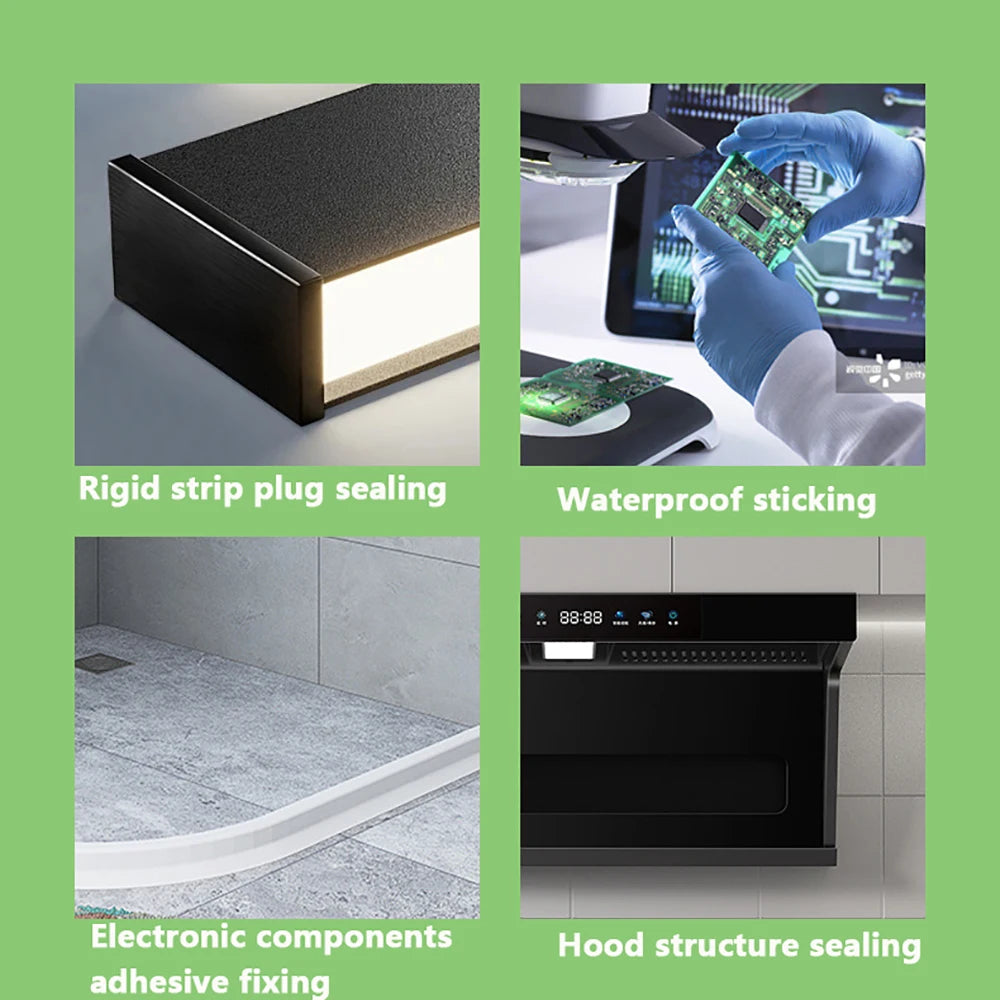 706 Soft Adhesive Silicone Rubber High Temperature Resistant Waterproof Sealing Insulation Gel Electronic Components Adhesive