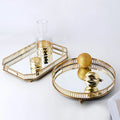 Mirror Tray with Antique Bronze Finish, Resin Build, Easy Installation, Small Footprint for Home and Office Decoration