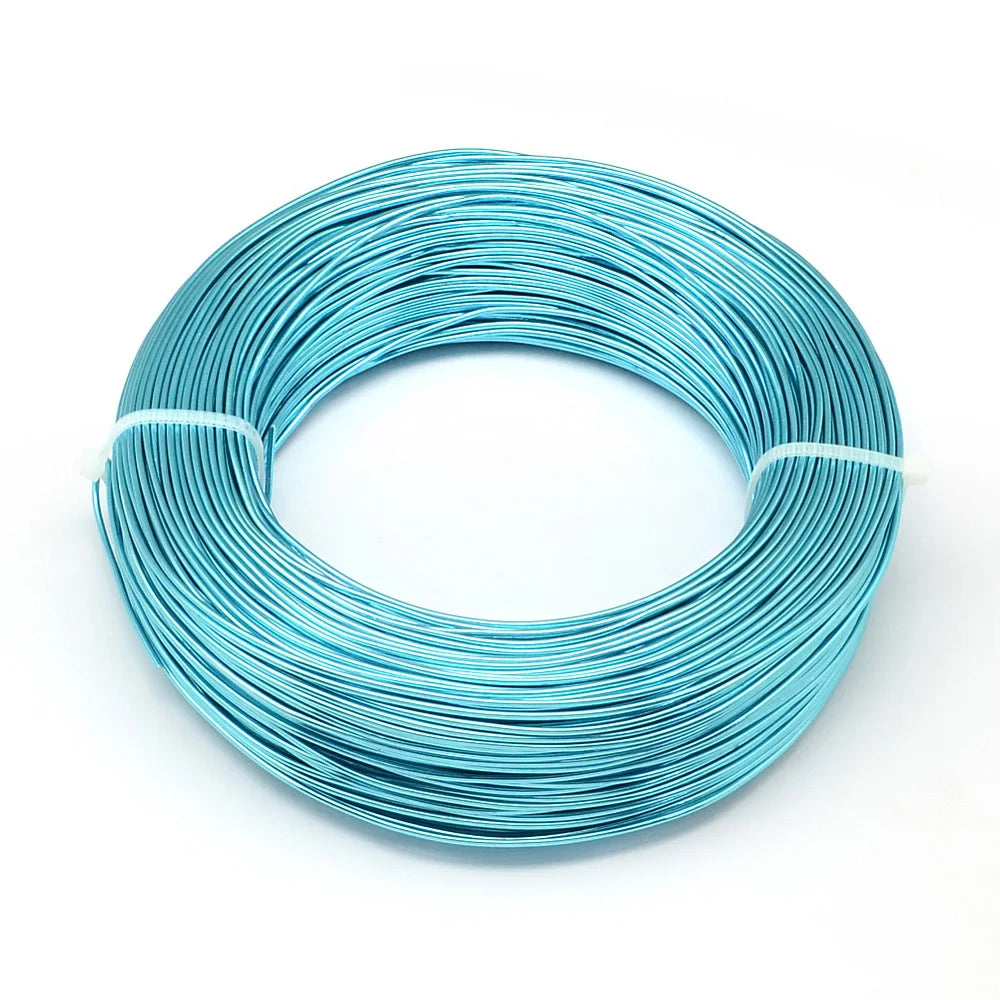 PandaHall 0.6-2.0mm Anodized Aluminum Wire 10 Sizes , Colorful Bendable Craft Wire for Jewelry Making, DIY Model Beading
