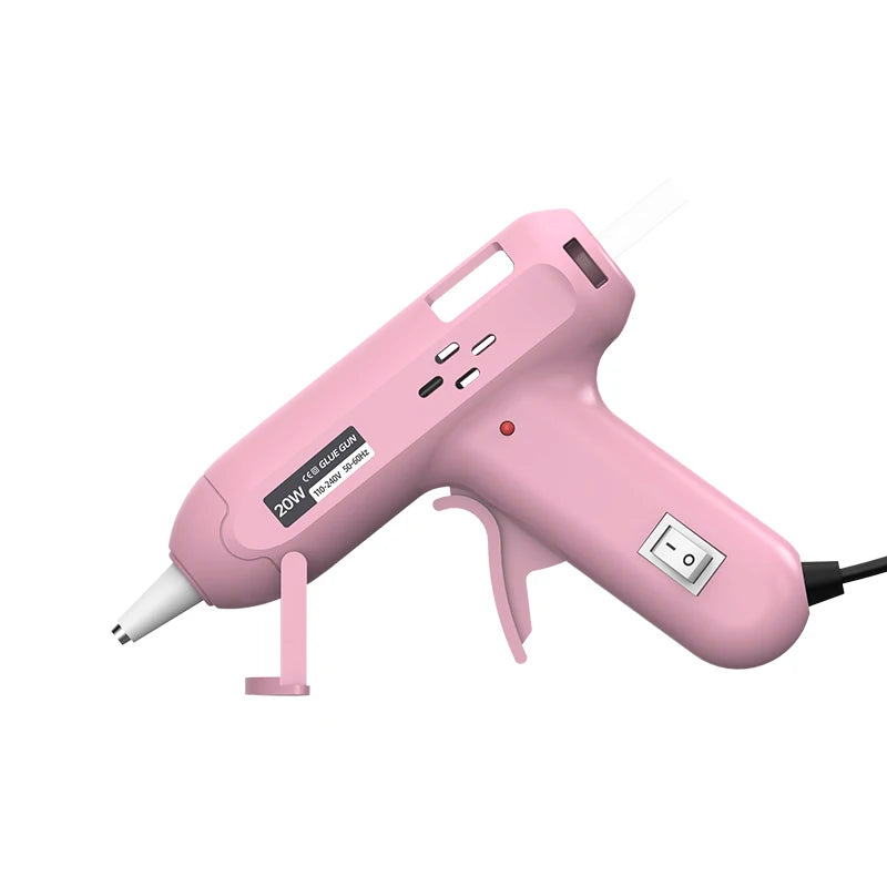 JCD 20W Hot Melt Glue Gun DIY Mini Household Industrial Guns Heat Temperature Thermo EU Electric Repair Tool Use 7mm Glue Sticks