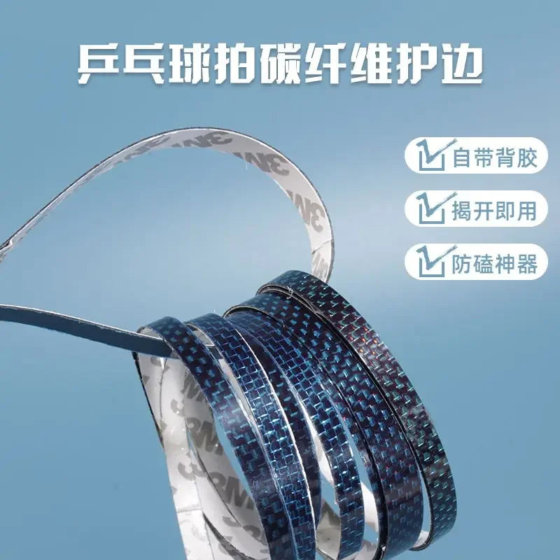 6/8mm Pure Fiber Edge Tape For Table Tennis Racket High Hardness Table Tennis Racket Protectors Pingpong Racket Edge Guard