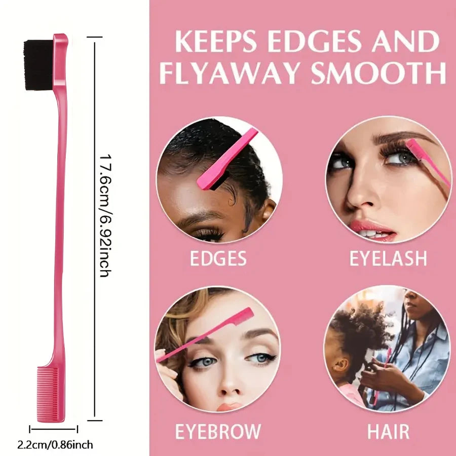 Hair Brush Slick Back Hair Brush Hair Styling Comb Edge Control Gel Edge Control Brush Hair Wax Styling Gel for Edge Control