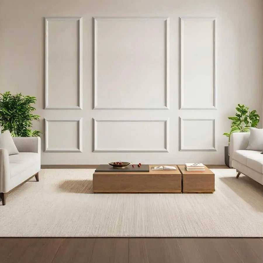 Set Peel and Stick Wall Molding Kit,Premade Self Adhesive Wainscoting Panels,Ready to Assemble Accent Molding Trim for Interior