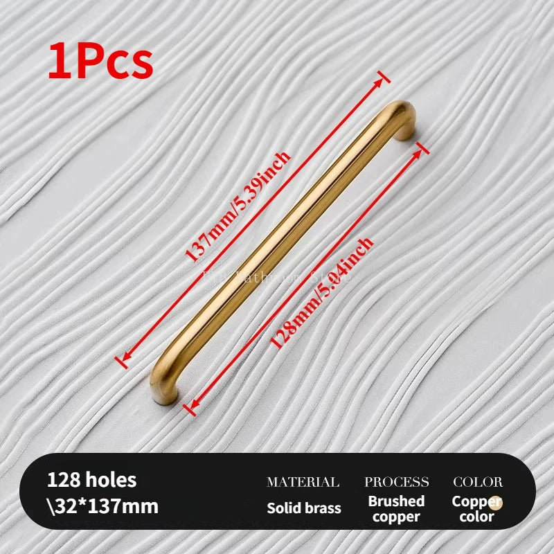 Minimalism Bronze Furniture Handles Wardrobe Pulls Kitchen Cupboard Cloakroom Bedside Small Cabinet Door Handle Decorative Knob