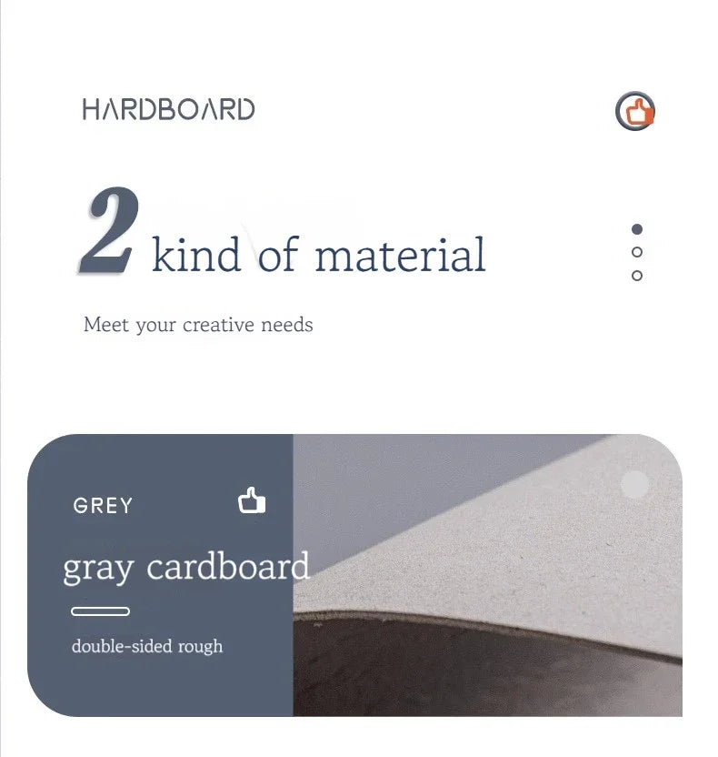 A3/A4/A5 White Thicked Kraft Paper Hard Cardboard 5/10pcs Diy Handmake Card Making Craft Paper Chipboard Backing Board 1/1.5/2mm
