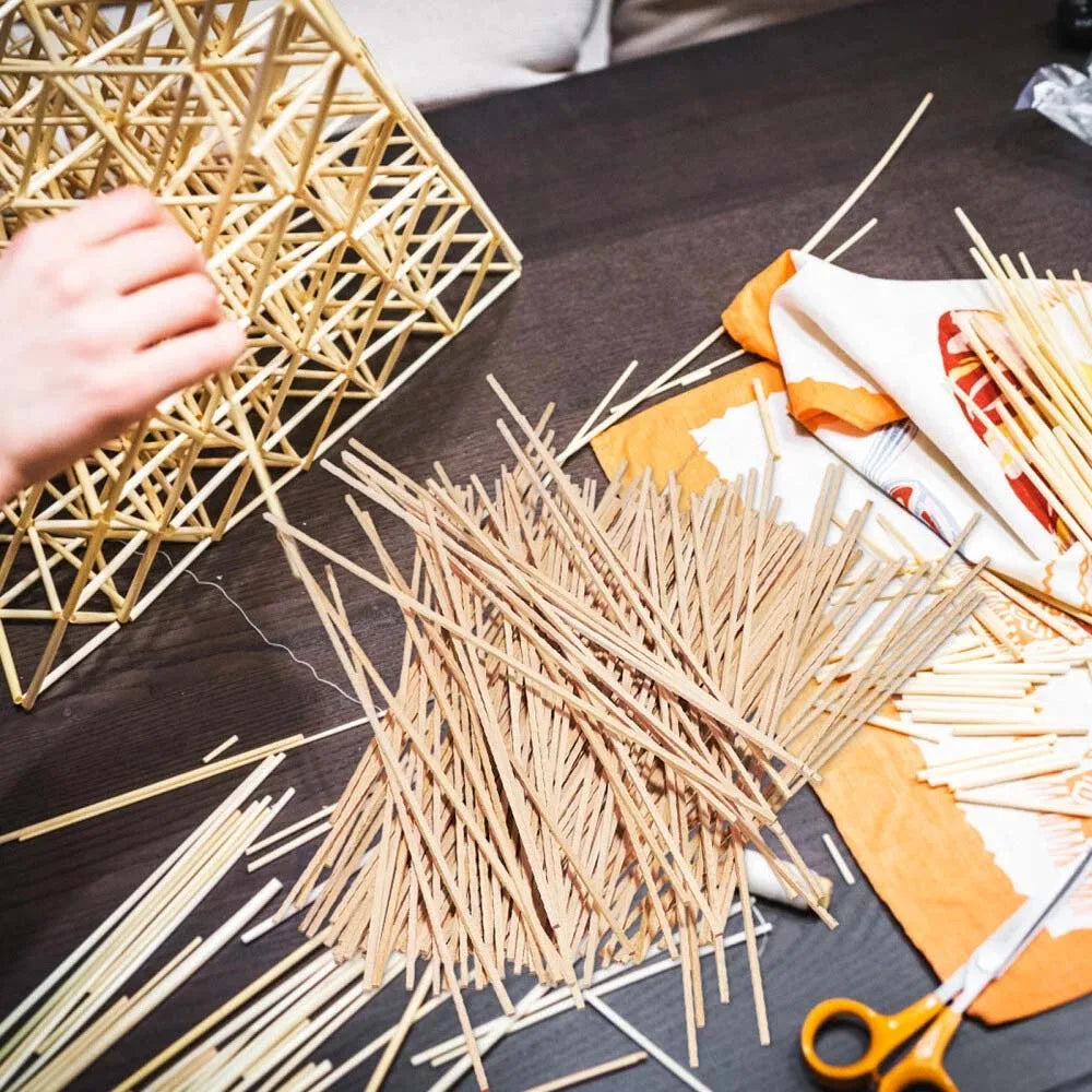 20pcs Square Wooden Sticks Dowels Wood Rods Unfinished Wooden Making decorations DIY Wood Crafts