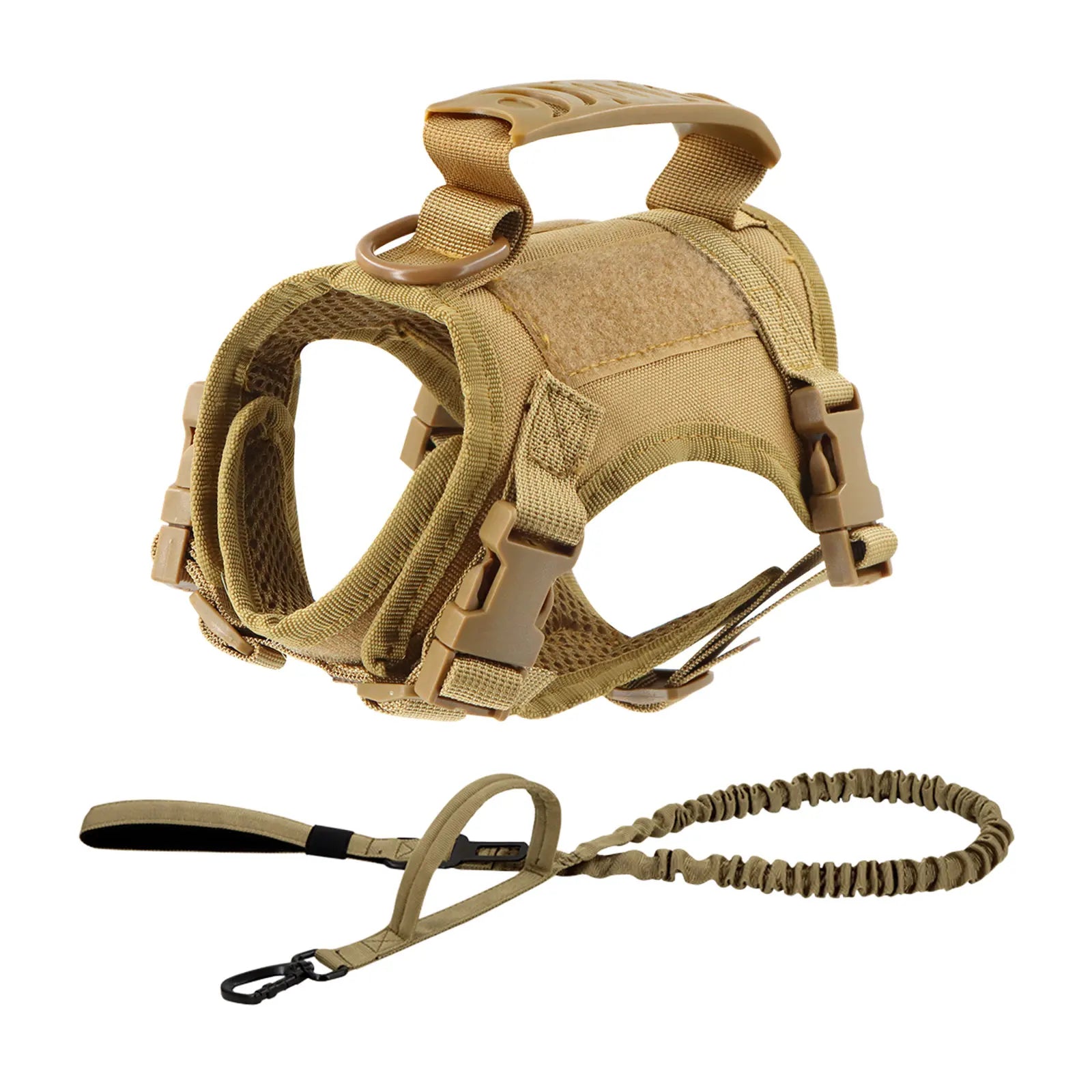 Tactical Cat Harness Leash with 9 Patches Small Dog Puppy Vest Straps with Handle Harnesses Training Adjustable Pet Accessories