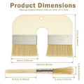 Double Paint Brush Professional Double Head Painting Brush Wooden Handle for Paints Glues Stains Watercolor Oil DIY Craft Suppli