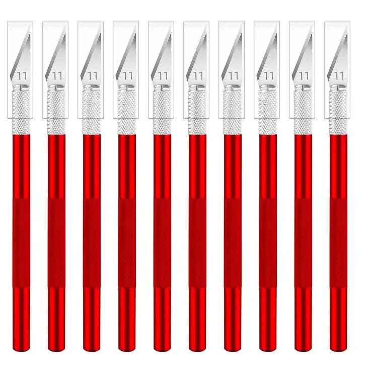 Sharp Exacto Knife Set Exacto Knife Colorful Craft Knife Kit, Precision Hobby Knife for DIY, Art, Cutting, Carving,10PCS