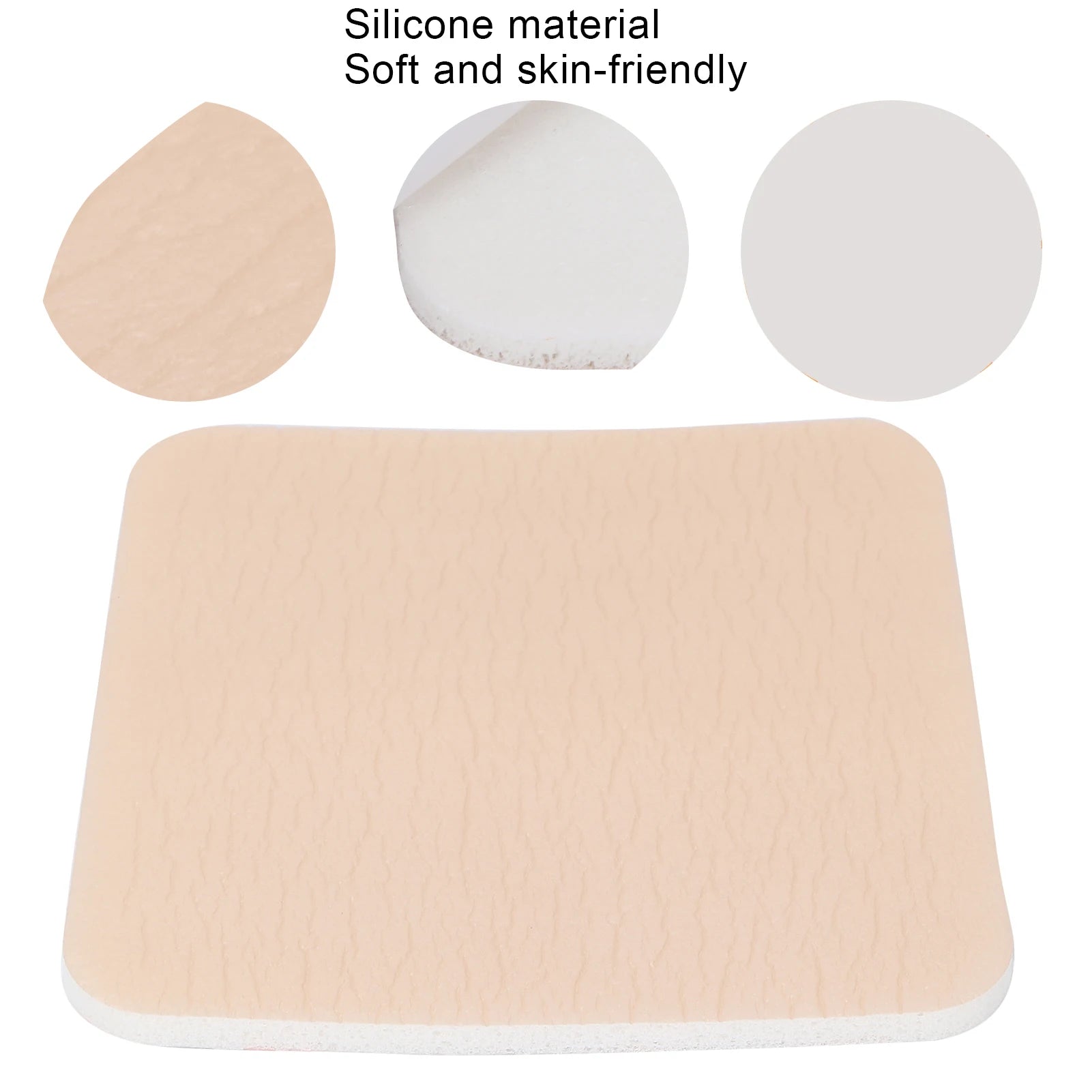 Silicone Adhesive Dressing Wound Healing Foam Gel Dressing with No Border Silicone Foam Dressing Silicone Adhesive Foam